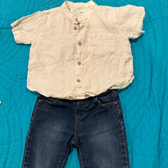 Zara baby jeans outfit. Size 12/ 18. / 2/3 year Mint condition.  Non smoker - Picture 7 of 16